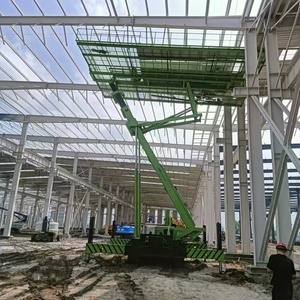 Plataforma elevadora hidráulica sobre orugas multiusos con elevación inversa para obras de construcción - Product Image 4