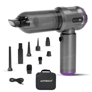 Aspirateur de voiture sans fil portatif mini, moteur sans balais 3 vitesses, aspiration maximale <span class=keywords><strong>18</strong></span> <span class=keywords><strong>Kpa</strong></span>, puissance 100W, autonomie 38 min, pour la poussière - Product Image 1