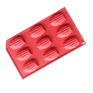 藏红花硅壳蛤蜊贝壳硅胶肥皂模具蛋糕模具美人鱼贝壳硅胶模具