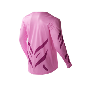 Vêtements de <span class=keywords><strong>moto</strong></span> personnalisés pour femmes, chemise à manches longues 100% polyester, maillot de sport de course avec protection UV - Product Image 2