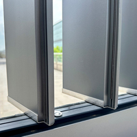 Volets verticaux modernes en alliage d'aluminium pour extérieur - Pare-soleil électrique, ventilation, protection de la vie privée, antivol, usage hôtelier, garantie à vie