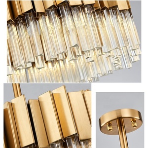 Lampadario cristallo เพดานร่วมสมัย ทองทันสมัย <span class=keywords><strong>หรู</strong></span>หรา k9 โคมไฟระย้าคริสตัล จี้สําหรับ<span class=keywords><strong>โต๊ะ</strong></span>รับประทานอาหาร<span class=keywords><strong>หรู</strong></span>หรา - Product Image 3