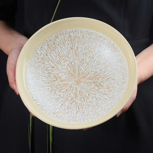 Pionieristico artigiano creativo in ceramica su misura piastra di ricarica contemporanea BPA Free stoviglie per la cucina occidentale - Product Image 5