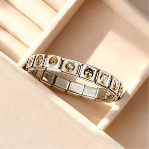 Linda Pulsera Modular Italiana para Perros, de Acero Inoxidable, Correa de Reloj Desmontable DIY, Cadena Unisex, Accesorio de Regalo - Product Image 3