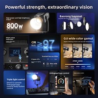 MIAOTU*CL800wB Lumière de photographie bicolore haute puissance, éclairage d'appoint pour films, streaming en direct et tournage vidéo