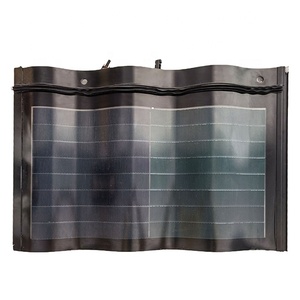 Hanwa-Sistema Solar de doble vidrio BIPV integrado, paneles solares de 32w, tejas de techo - Product Image 1