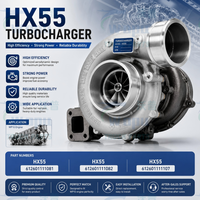 Turbocompresseur WOPU NWE HX55W pour moteur diesel 612601111057 pour camions lourds Weichai WP12 HOWO TH7 SHACMAN X3000 X5000 AUMAN FAW
