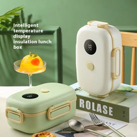 Heiße Aktion: Intelligente Thermische Brotdosen mit Warmhaltefunktion – Lunchbox-Set für Erwachsene und Kinder mit Thermoskanne und Temperaturanzeige