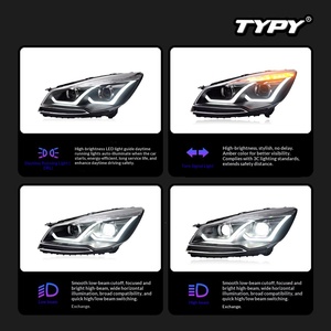 TYPY 2013-2016 for Ford Kuga <b>Headlight</b> Assembly <b>LED</b> Lens Daytime Running Lights Turn Signals head light - Product Image 5