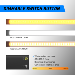 Aurora New Dual Màu Ngoài Trời Không Thấm Nước <span class=keywords><strong>LED</strong></span> Cắm Trại Dải Ánh Sáng Kit Cho RV Caravan Cắm Trại Lều Mái Hiên Chiếu Sáng - Product Image 4
