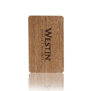 Proveedor de tarjetas RFID de madera y bambú, con grabado de impresión personalizado
