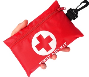 Trousse de premiers soins portable mini à bas <span class=keywords><strong>prix</strong></span>, petite pochette avec fournitures médicales pour les voyages en plein air - Product Image 1
