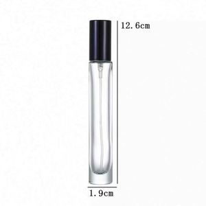 Botella de Perfume Cuadrada de 10 ml con Tapa de Rosca, Pulverizador, Vidrio Transparente, Mini Botella de Viaje para Cosméticos, Impresión OEM - Product Image 5