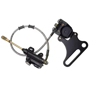 GOOFIT Rear Brake Assembly Master Cylinder Caliper Replacement for SSR 125cc 110cc Pit Dirt Bike Chinese Scooter