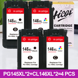 145xl146xl PG <span class=keywords><strong>145</strong></span> 146 <span class=keywords><strong>t</strong></span>ái sản xuấ<span class=keywords><strong>t</strong></span> hộp mực cho Canon pg145 cl146 pg145xl cl146xl cho máy in Canon pixma mg2410 mg2510 - Product Image 5