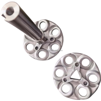 Disque de ramassage en aluminium avec axe en acier inoxydable pour système complet de déplumeuse de volailles avec boîtier de roulement