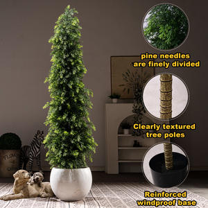 Árbol <span class=keywords><strong>de</strong></span> Cedro Ciprés Artificial <span class=keywords><strong>de</strong></span> Alta Calidad para Decoración <span class=keywords><strong>de</strong></span> Interiores/Exteriores, Personalizado por Fábrica China, para Hogar y Jardín, Decoración <span class=keywords><strong>de</strong></span> Pascua - Product Image 2