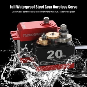 Không thấm nước đầy đủ kim loại thép bánh kỹ thuật số coreless <span class=keywords><strong>servo</strong></span> động cơ Mô-men xoắn lớn RC xe và thuyền thay đổi trọng lượng từ 15kg đến 40kg - Product Image 3