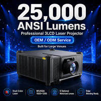 Projecteur laser double couleur 25000 ANSI Lumens 3LCD WUXGA Projecteur AV professionnel pour projection grand écran