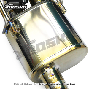 ท่อไอเสียแบบสั่งทำพิเศษสำหรับ Bentley Continental Flying Spur W12 6.0T ปี 2005-2013 Boska Titanium น้ำหนักเบา Catback Muffler - Product Image 4