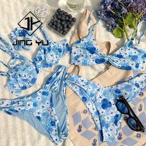 Traje de Baño de Diseño OEM para Mujer, Estampado a Doble Cara, Traje de Baño Personalizado de Poliéster Reciclado - Product Image 3