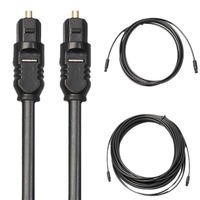 Cable de Audio Óptico Digital SPDIF Chapado en Oro, de Cobre Puro, Tipo Toslink M/M, para Cine en Casa, Barra de Sonido, Reproductores Blu-ray y Computadora