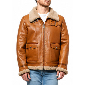 <span class=keywords><strong>Chaquetas</strong></span> <span class=keywords><strong>de</strong></span> Cuero para Hombre con Etiqueta Personalizada a Precio <span class=keywords><strong>de</strong></span> Mayoreo, Estilo Urbano, Diseño con Cierre, <span class=keywords><strong>Chaquetas</strong></span> <span class=keywords><strong>de</strong></span> Cuero Modernas para Hombre, Talla Adulto - Product Image 3