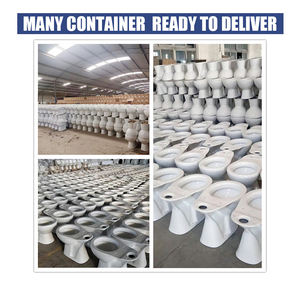 Set Sanitari Moderni <span class=keywords><strong>in</strong></span> Ceramica: WC e Lavabo per Hotel e Bagni Pubblici - Prodotto Completo per l'Igiene - Product Image 5