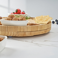 Grande planche à fromage en bambou avec couverts pour le hachage-Planche de charcuterie de qualité supérieure