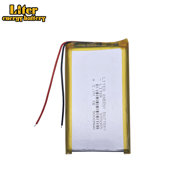 Size 855085 3.7V 5000mah Lithium Polymer Battery With Protection Board for Tablet PCs PDA Digital Products
