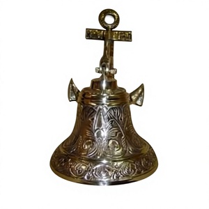 Campana decorativa de latón, diseño grabado, campanas náuticas, decoración del hogar, artesanías de Metal, venta al por mayor, campanas de pared de lujo, decoración de Festival de boda - Product Image 1