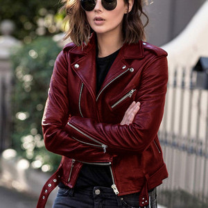 2022 New Motorcycle Leather <b>Jacket</b> Spring and Autumn Women's PU <b>Jacket</b> <b>Short</b> Slim Fit <b>Jacket</b> Plus Size Women's Clothing - Product Image 4