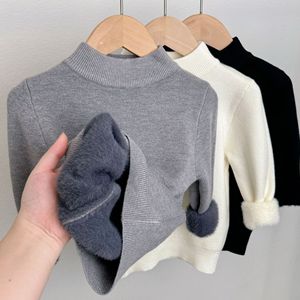 Maglione Invernale Spesso per Bambine, Manica Lunga, Collo Tondo, Pullover in Pile per Bambini, Maglione Base - Product Image 6