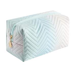Custom Color Gradient Makeup Bag Zipper <b>Make</b> <b>up</b> <b>Storage</b> Pouch Quilted Cute Coquette Aesthetic Toiletry Bag - Product Image 1