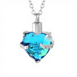 Ciondolo a Forma di Cuore in Acciaio Inox con Diamante, Gioiello Commemorativo Unisex per Conservare Peli di Animali Domestici o Ceneri - Product Image 4