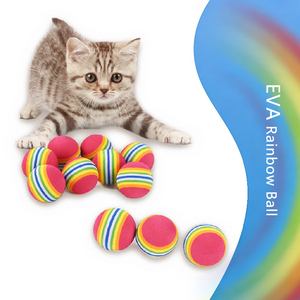 Giocattolo per Gatti, Palla Resistente ai Graffi e ai Morsi, Palla Arcobaleno Durevole e Divertente da Giocare per Gattini, Regalo per le Festività - Product Image 2