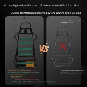 Ghế chơi game xoay không trọng lực chuyên nghiệp năm <span class=keywords><strong>2025</strong></span>, thiết kế tối giản, có thể điều chỉnh độ cao, ngả lưng, chất liệu vải, dành cho nhà và văn phòng - Product Image 5