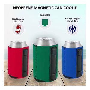 Support isotherme magnétique en néoprène couleur unie personnalisé avec motif sur mesure - Product Image 3