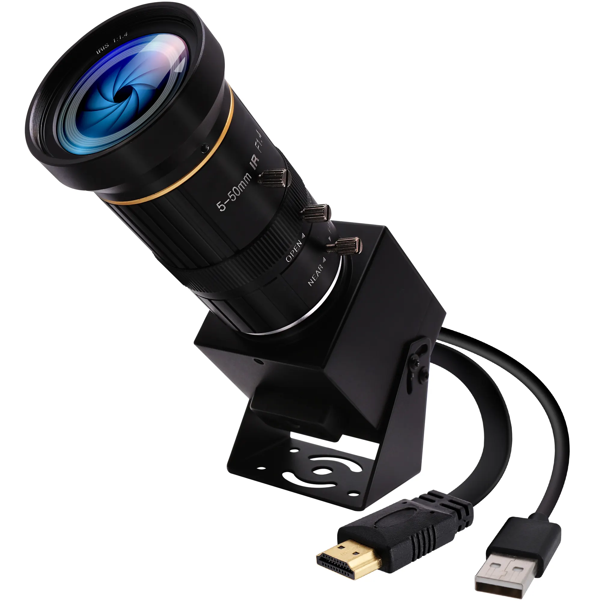 ELP USB fotocamera 4K H.264 Mjpeg 30FPS HD 1080P Webcam USB con tre uscite modalità CS 5-50mm 10X ottico 2X fotocamera digitale Zoom