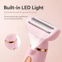 PRITECH Elektrische Dames Scheerapparaat 4-in-1 Haarverwijdering voor Vrouwen Pijnloze Bikini Trimmer IPX6 Waterdicht Pijnloos Type C
