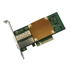 PCI-E 10 Gigabit SFP + منفذان-نقل أحادي الاتجاه فقط لاجهزة الاستقبال معدات الألياف البصرية NIC