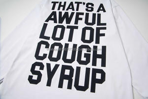 Hoodie Pria Berkualitas Tinggi 100% Katun Pakaian Streetwear Lengan Panjang THAT'S a AWFUL LOT of COUGH SYRUP Hoodie Oversize untuk Pria - Product Image 5