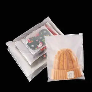 Wholesale new product slide zip lock zipper plastic packing bag for socks