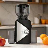 Extracteur de jus à large goulotte d'alimentation avec moteur 250W et rendement élevé en jus, presse-agrumes lent à mastication