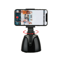 Perche à selfie intelligente avec suivi automatique à 360 °, support de téléphone portable rotatif avec reconnaissance faciale, support de caméra pour IOS et Android