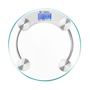 Body Scale Digital Personal Scale 180Kg Body Weighing Round Glass Electronic China Weight Scale