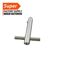 Fixtite sekrup berputar tipe T CNS 4658-1984 sekrup tanpa kepala baja karbon/metrik baja antikarat/inci kelas 12