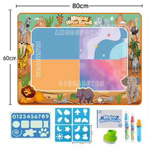 Samtoy 80CM pittura a colori Brinquedos Educativos disegno acqua magica stuoia colore e cancellare riutilizzabile tappetino per bambini scarabocchio acqua tappetino - Product Image 6