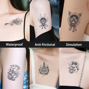 Tatouage temporaire de style traditionnel japonais, poupée Daruma, tatouage semi-permanent, imperméable, t tient 2 semaines, tatouage à base de plantes pour le bras - Product Image 3
