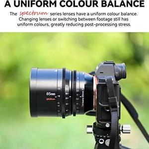 <span class=keywords><strong>7</strong></span> artesanos fotoeléctrico 85mm T2.0 Spectrum Prime Cine lente gran apertura para Lei Ca L Sony E <span class=keywords><strong>Canon</strong></span> <span class=keywords><strong>R</strong></span> Nikon Z montaje lente de cine - Product Image 4
